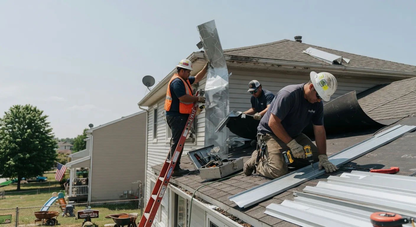 Storm Damage Metal Roof Repair in Shawnee, WY